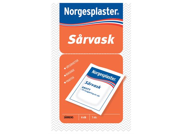 Norgesplaster Sårvask Pk a 6 stk